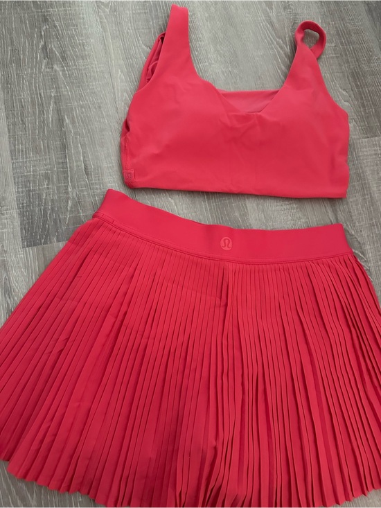 lululemon athletica Dresses & Skirts - lululemon athletica Pleated Skirt Set in Vibrant Pink